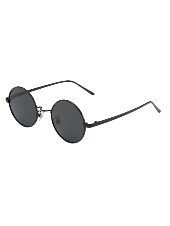 Classic Round Black Sunglasses