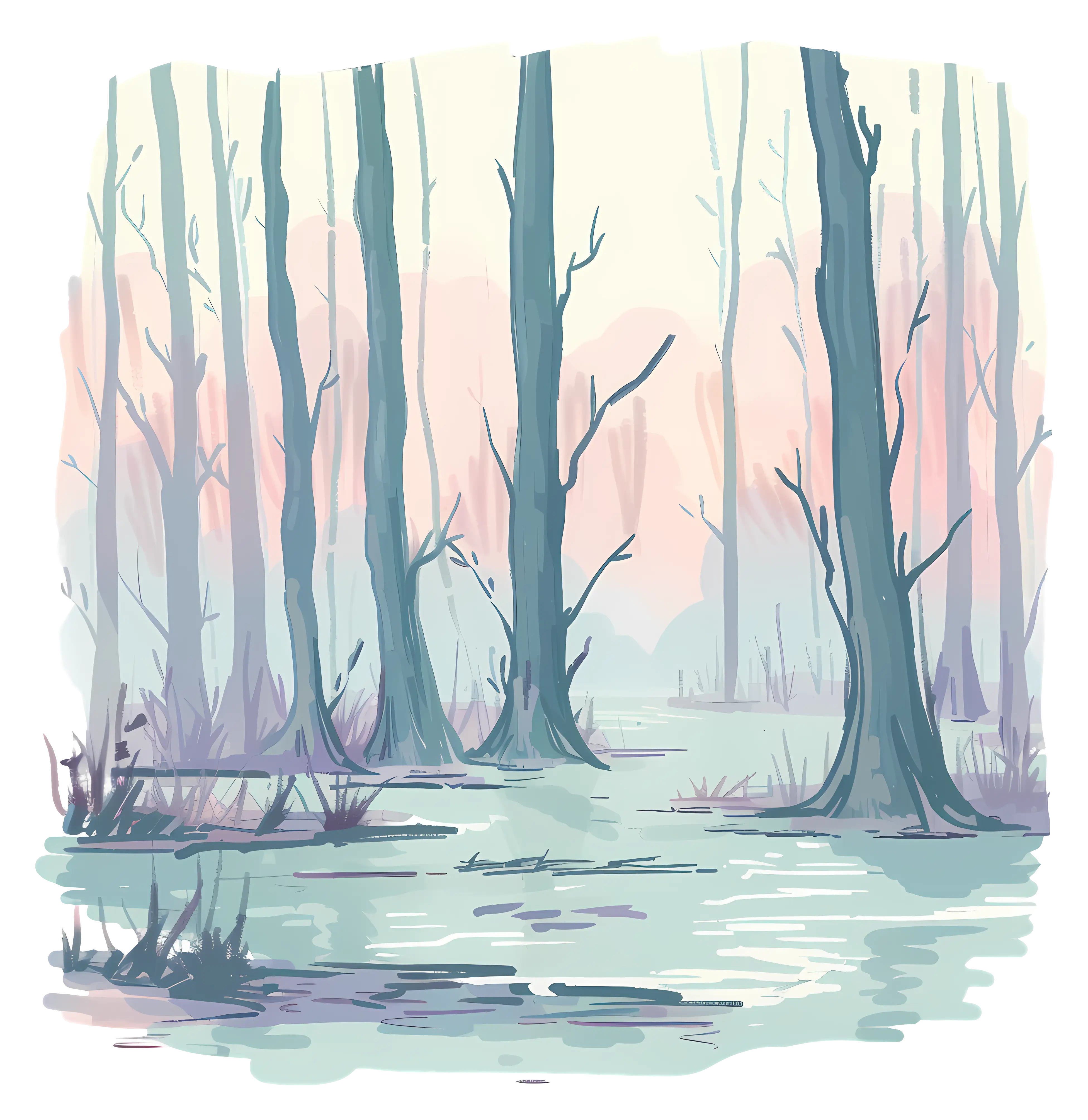 Misty Forest Swamp