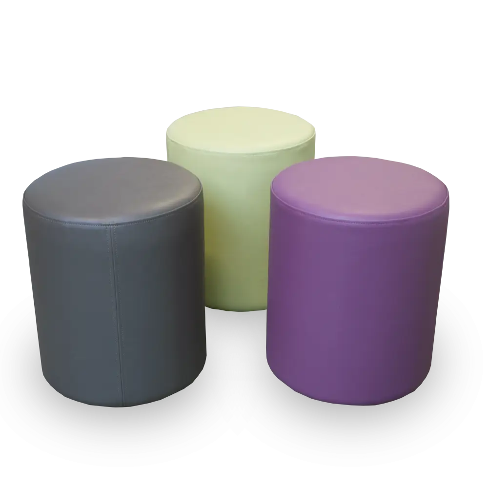 Colorful Round Stools in Modern Design