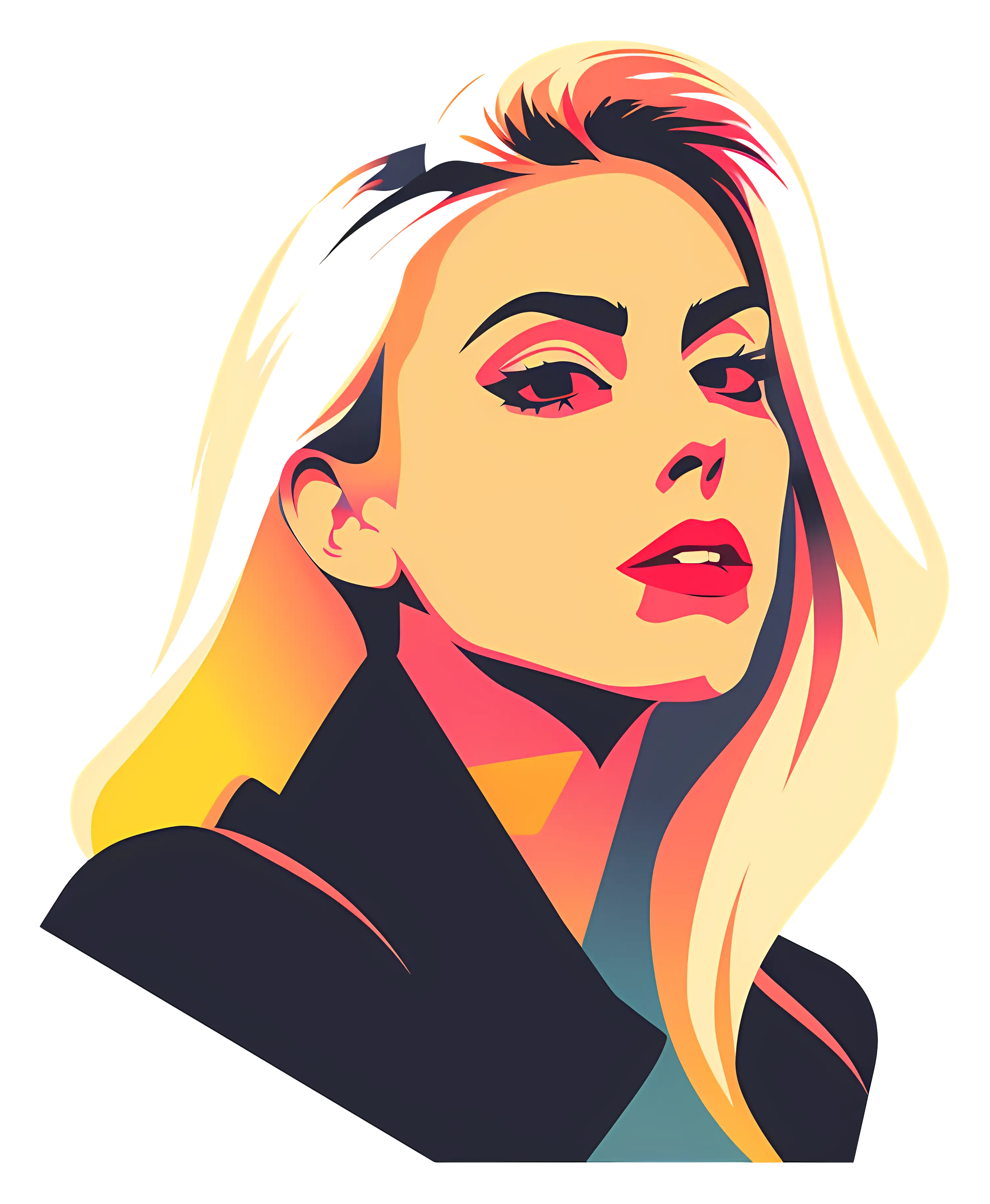 Colorful Female Portrait