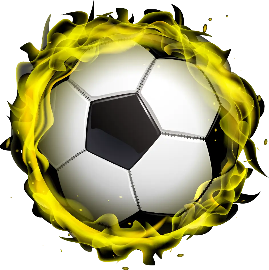 Soccer Ball with Flames