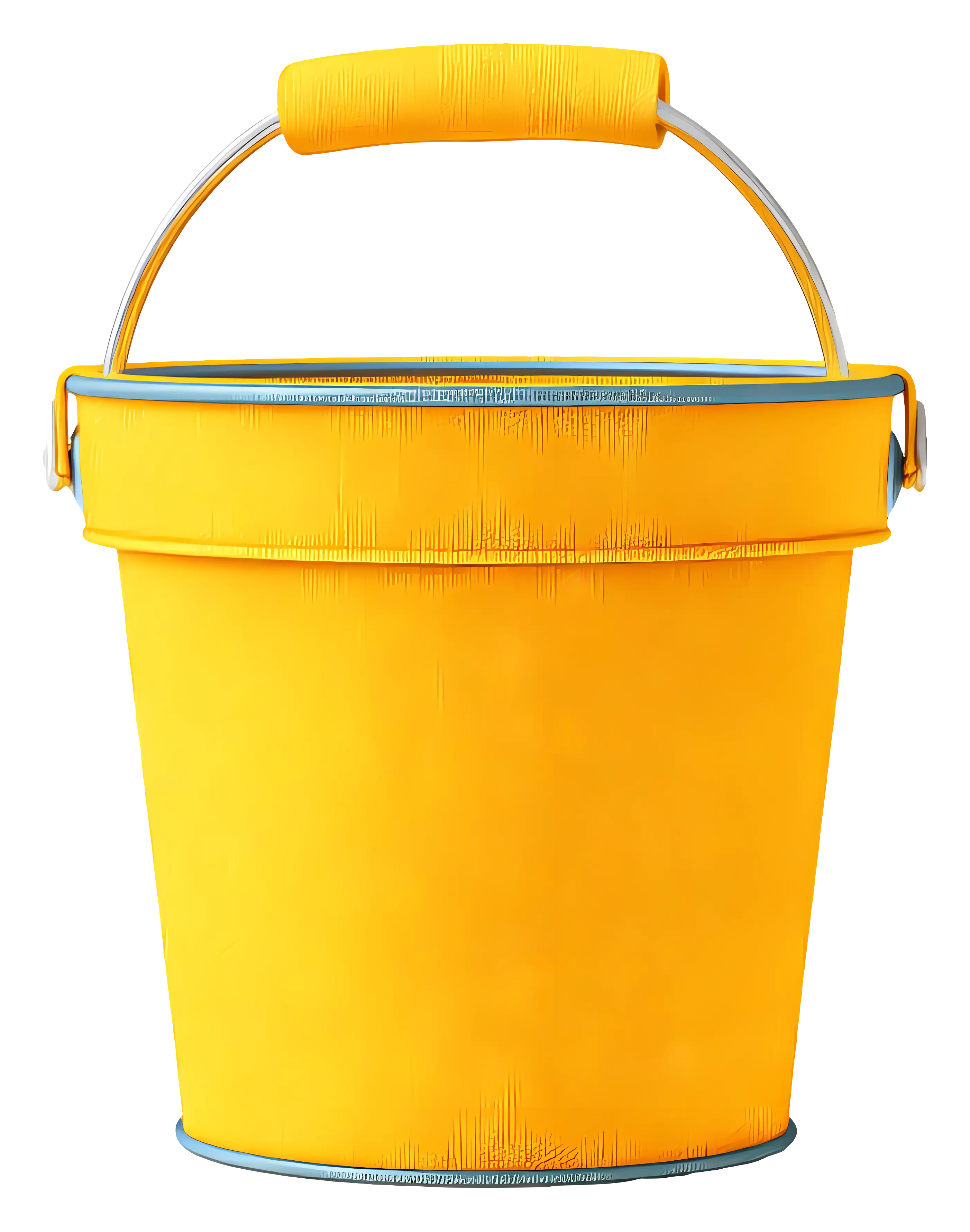 Bright Yellow Bucket with Handle