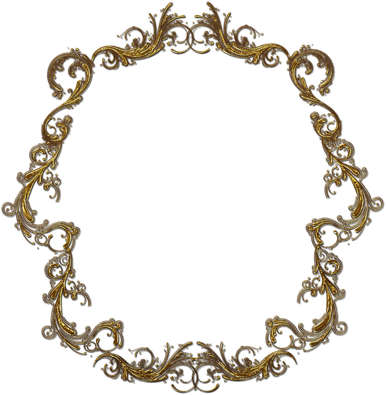 Golden Decorative Frame Design