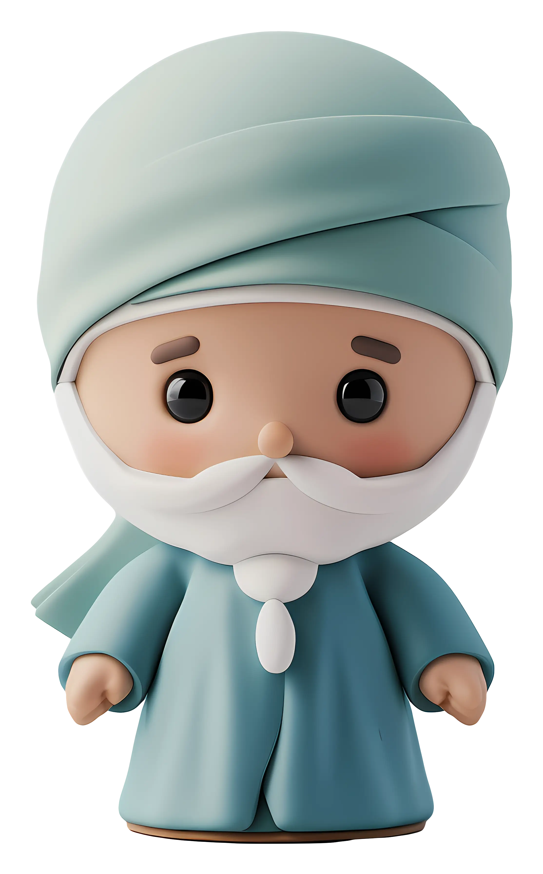 Cartoon Character with Turban