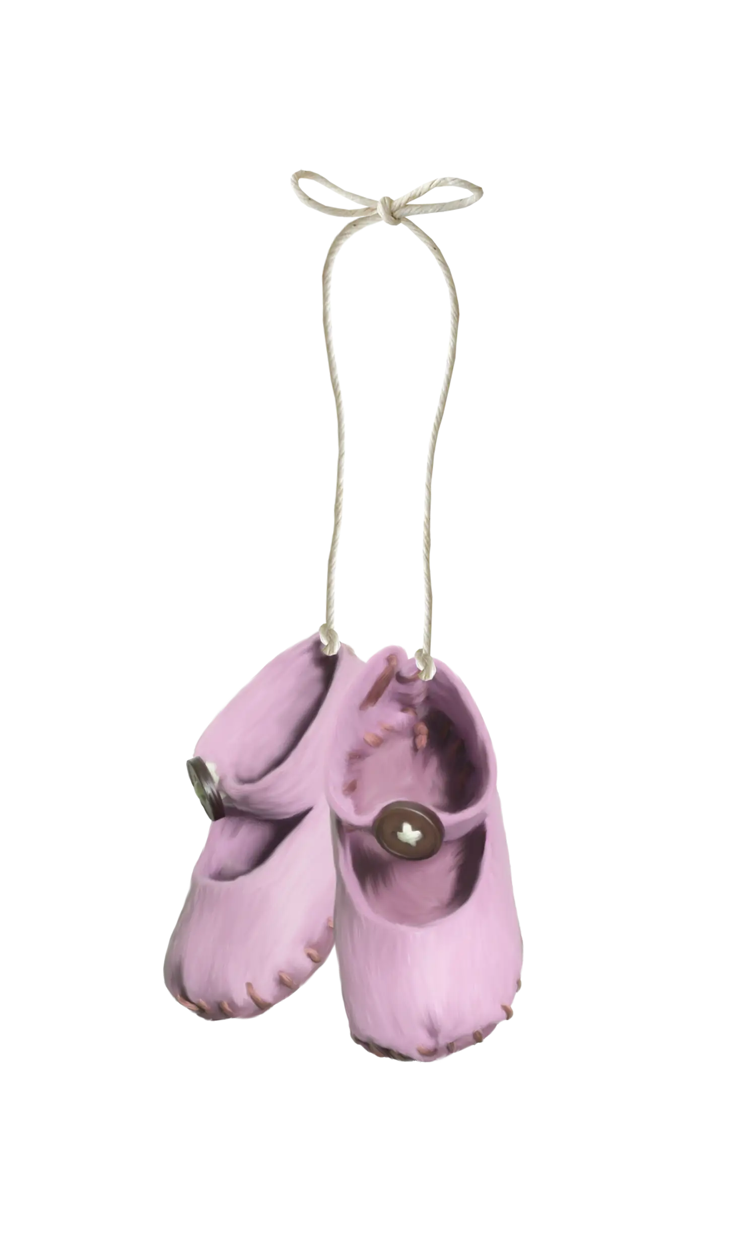 Pink Baby Shoes Hanging
