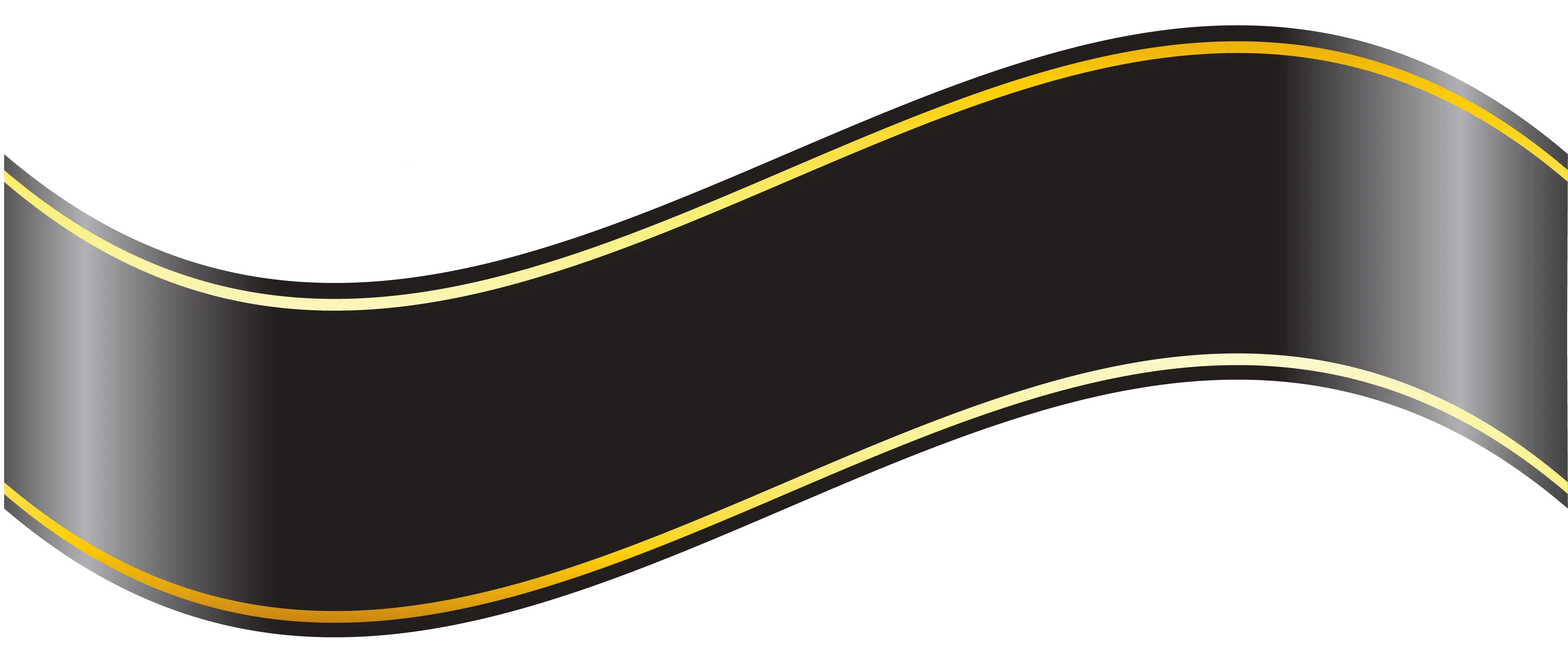 Black and Gold Decorative Ribbon