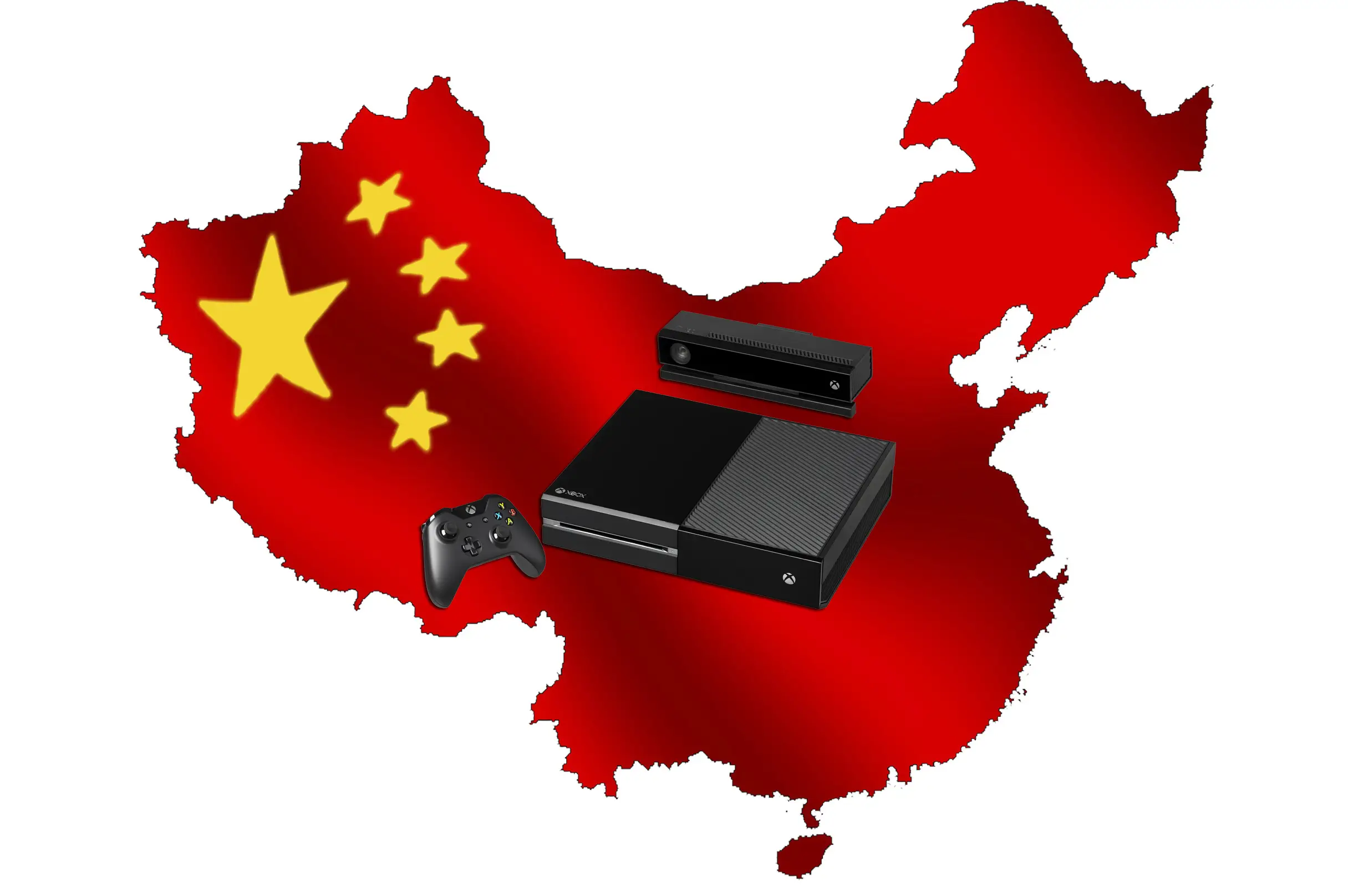 China Map with Gaming Console