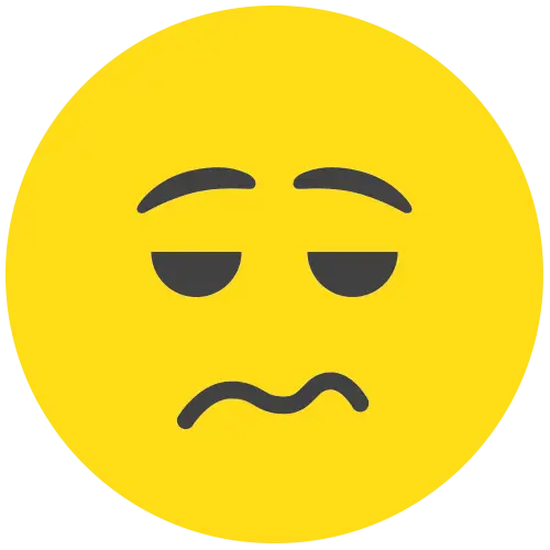 Unimpressed Face in Emoji Style