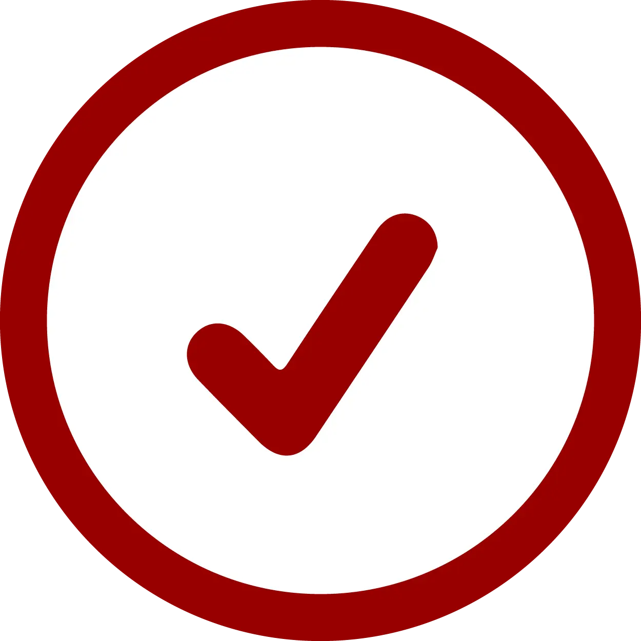 Red Checkmark Validation in Circle