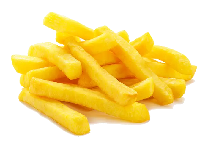 Golden French Fries on Transparent Background