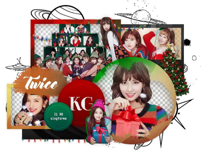 Group of People Celebrating Christmas