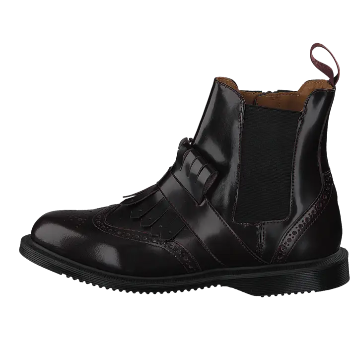 Black Leather Ankle Boot for Men