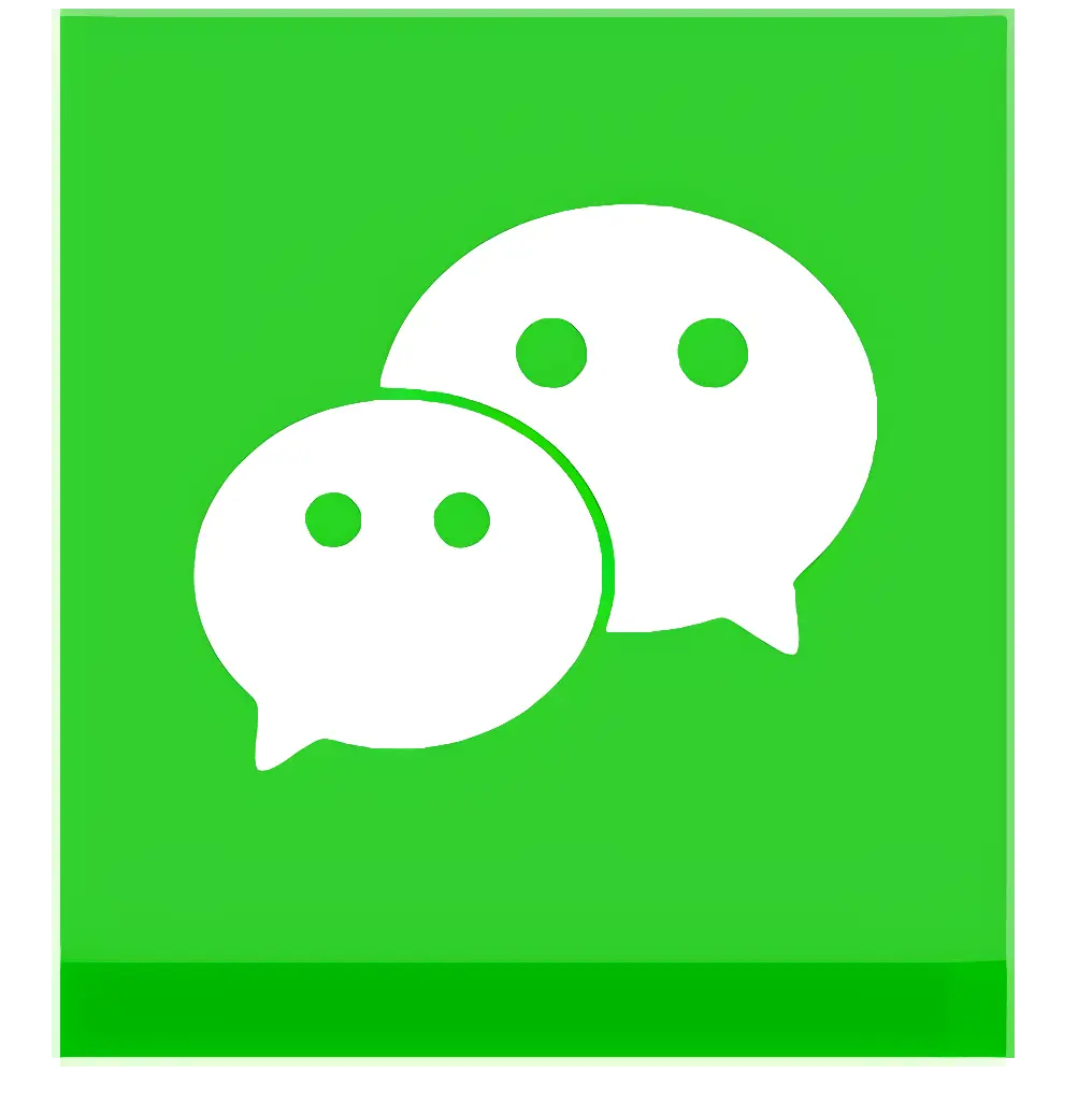 WeChat Logo in Green Illustration