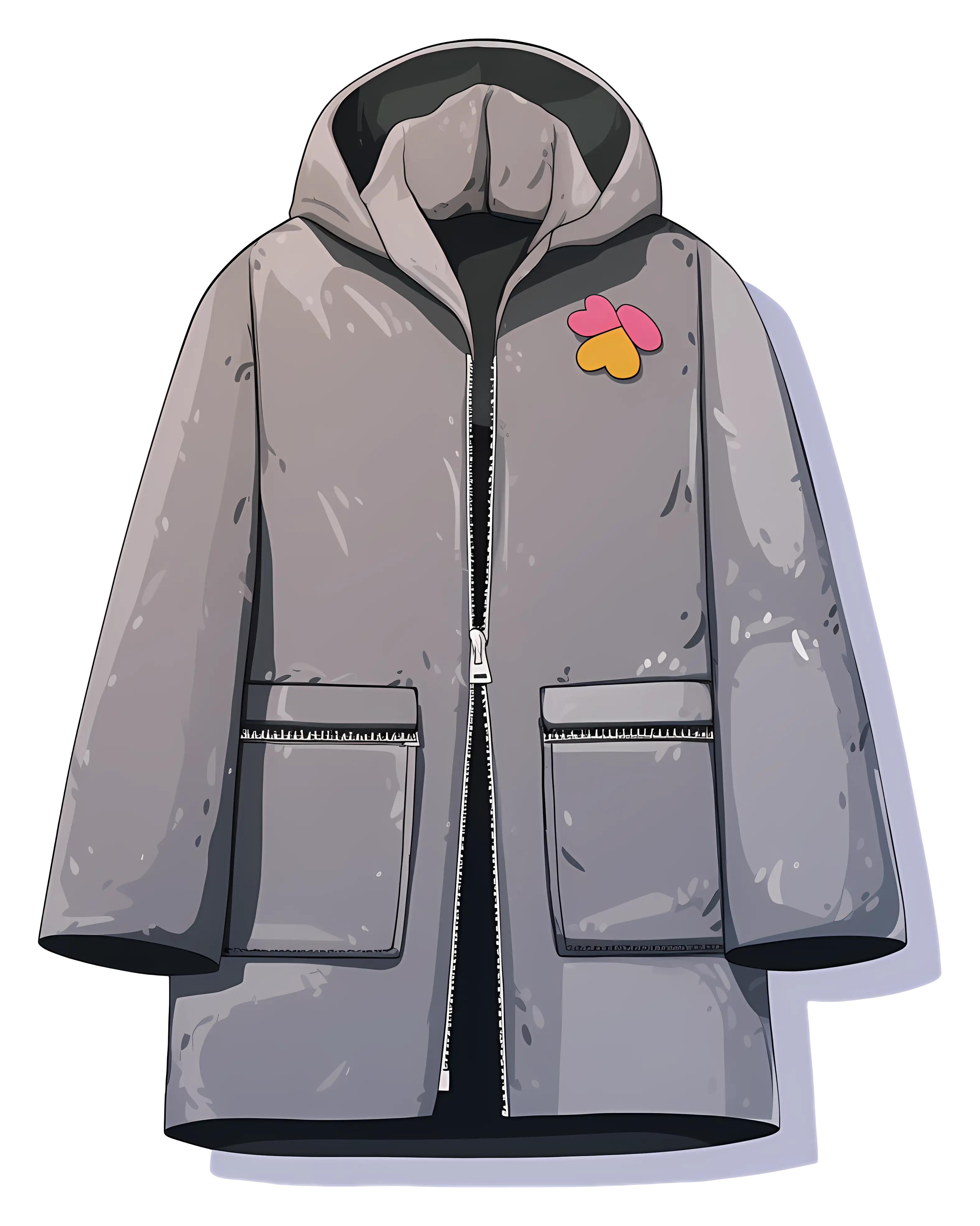 Gray Jacket with Hood