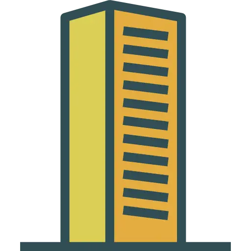 Tall Yellow Skyscraper Illustration
