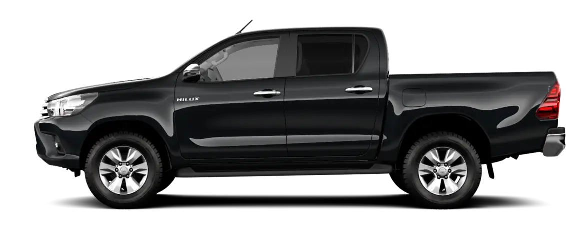 Black Pickup Truck Side View