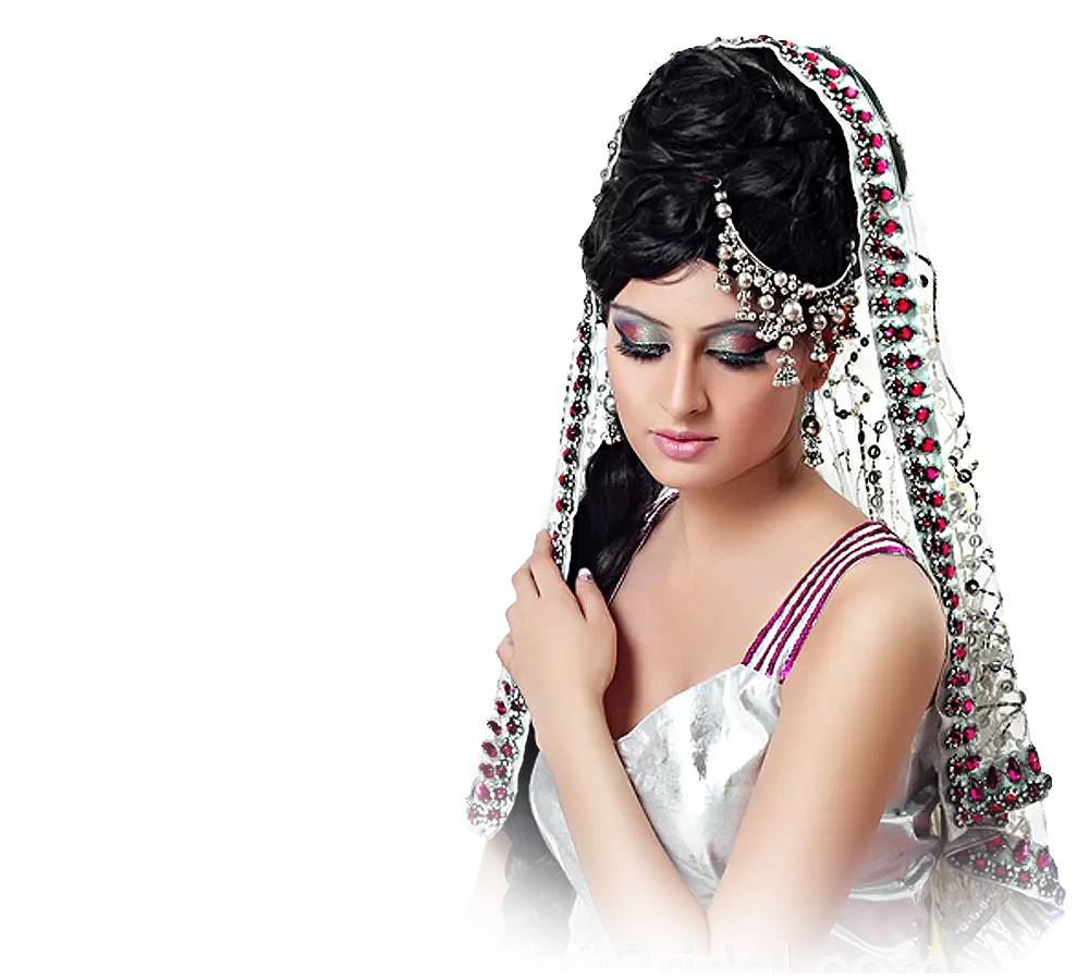 Woman in Traditional Attire with Jewelry