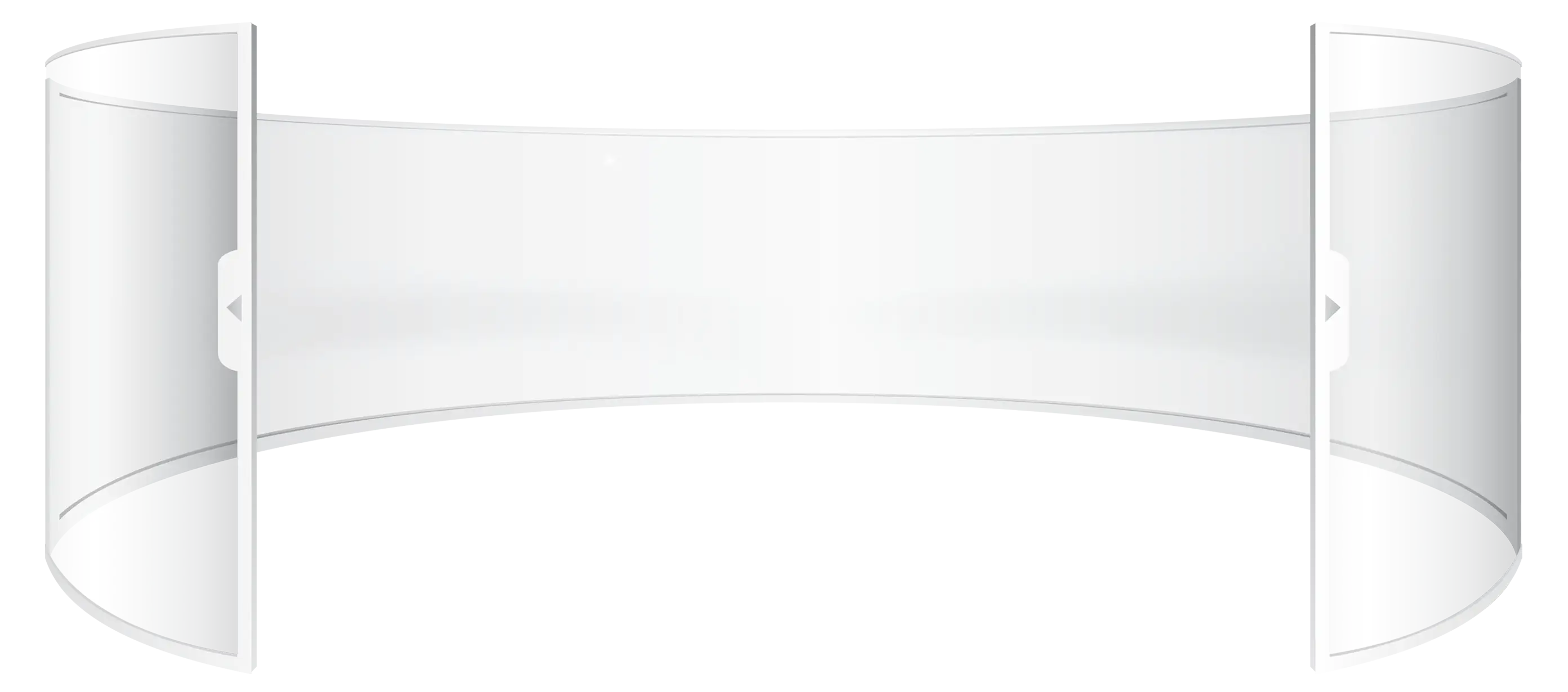 Curved Transparent Banner Illustration
