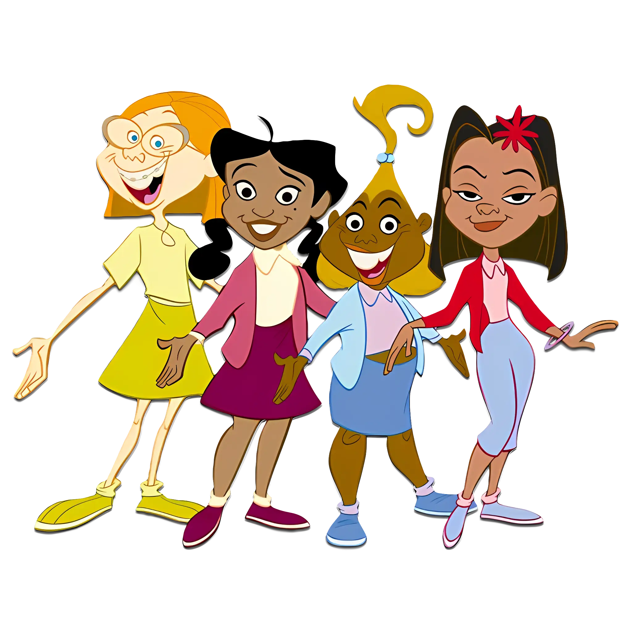 Cartoon Group of Friends