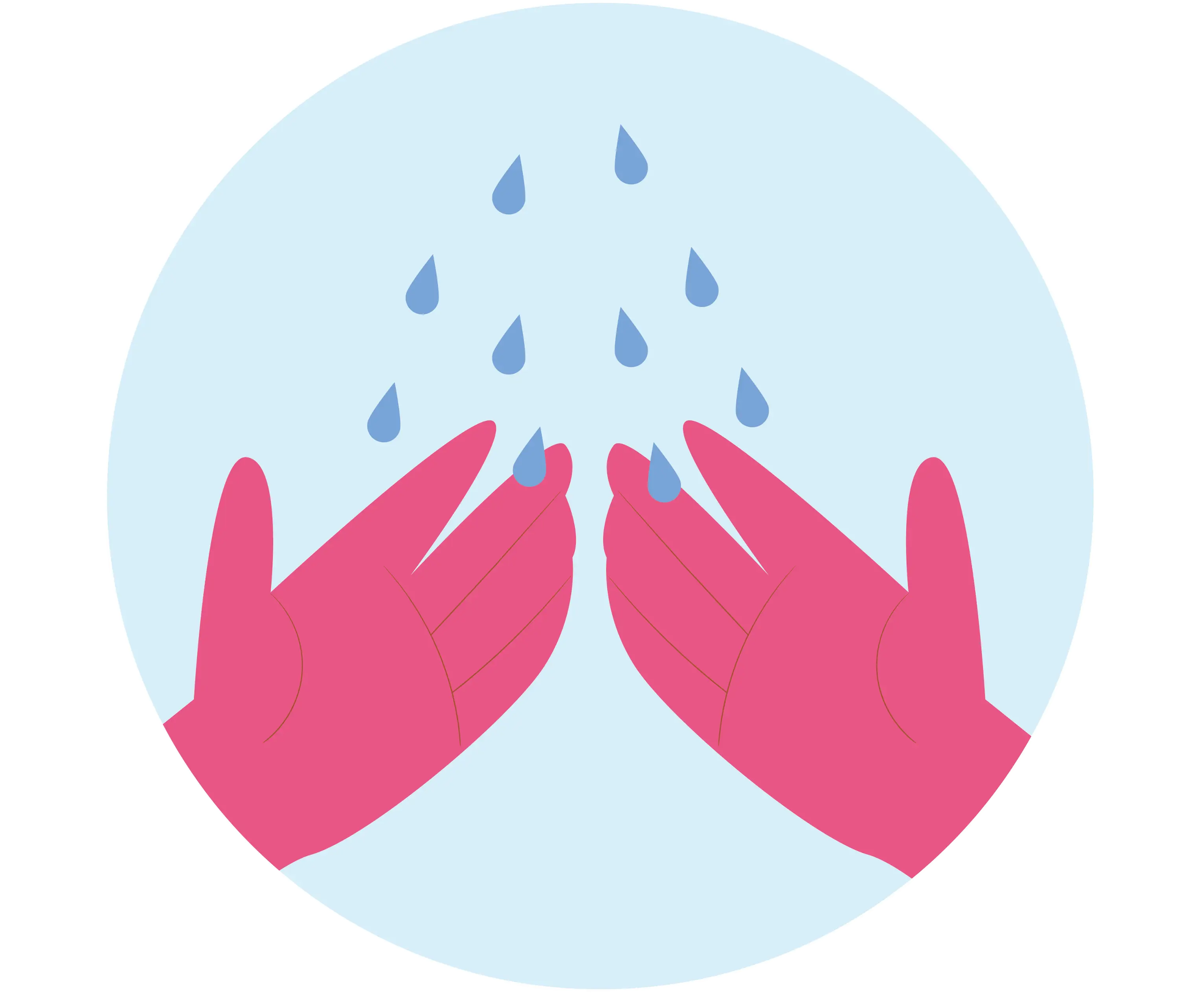 Hand Rinsing with Water