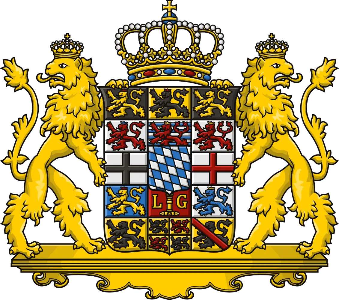 Royal Coat of Arms with Lions and Crown