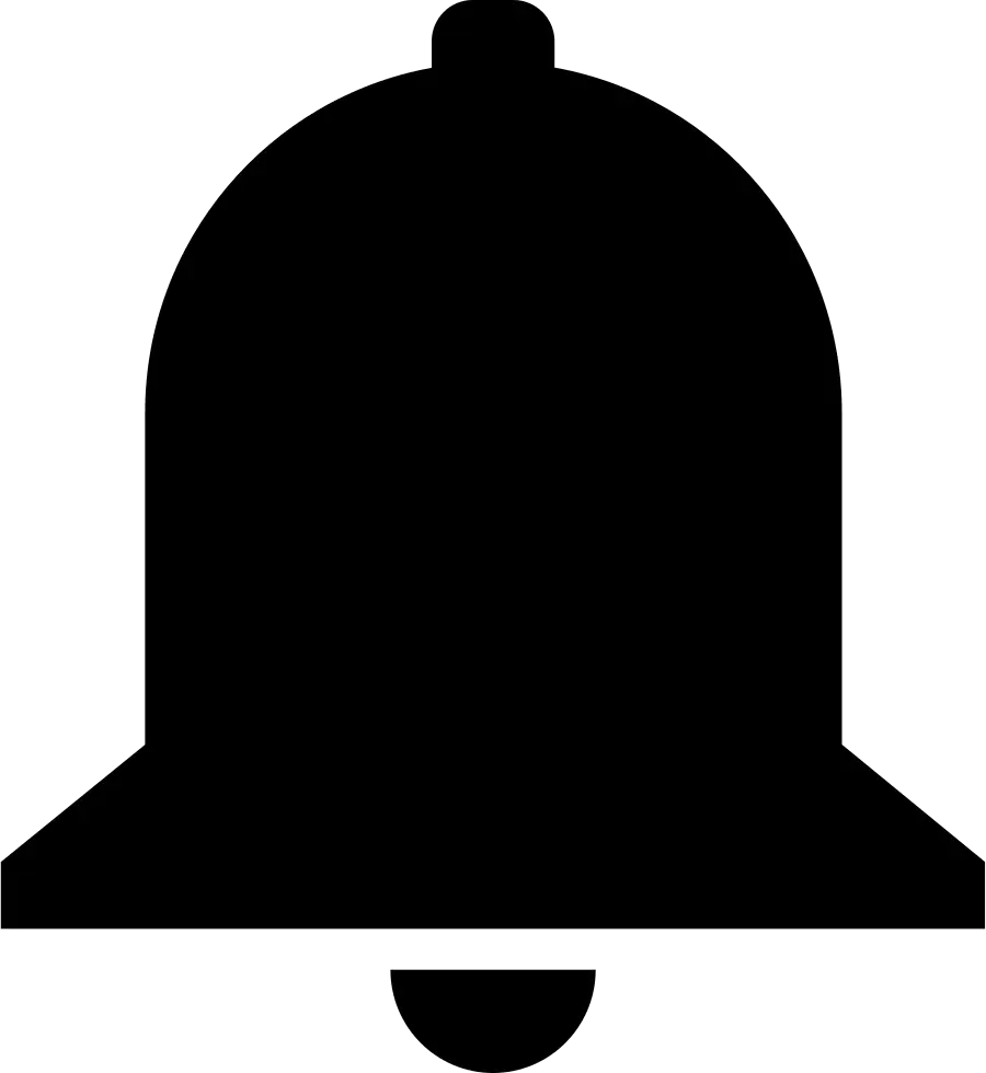 Black Bell Icon Illustration