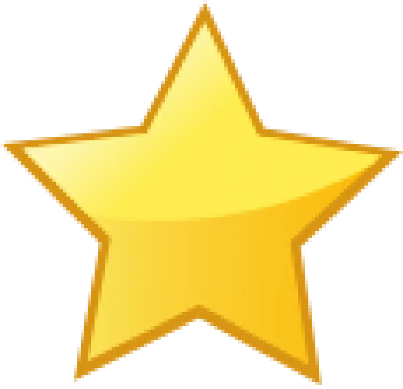 Bright Yellow Star Icon