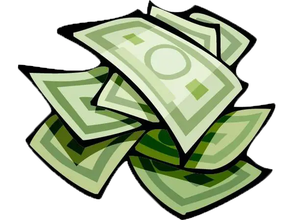 Stacked Dollar Bills Illustration
