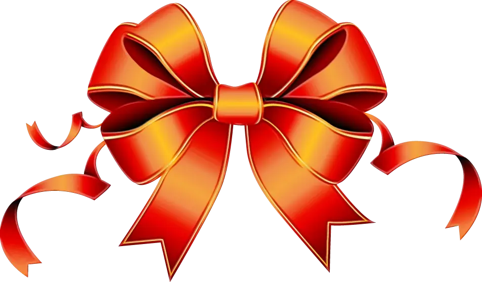 Red Decorative Bow Illustration