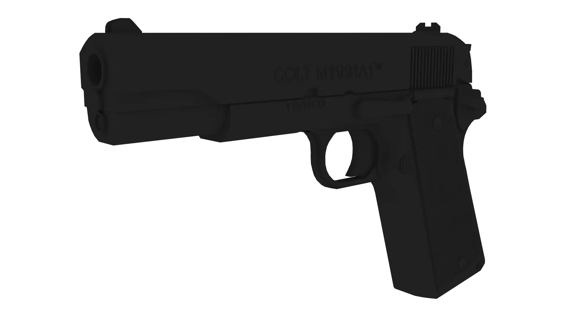 Black Handgun Silhouette
