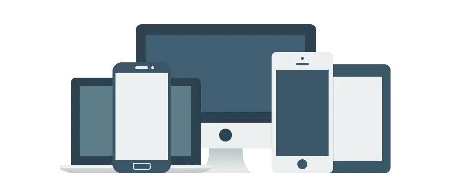 Modern Electronic Devices Including Smartphone, Tablet, and Computer