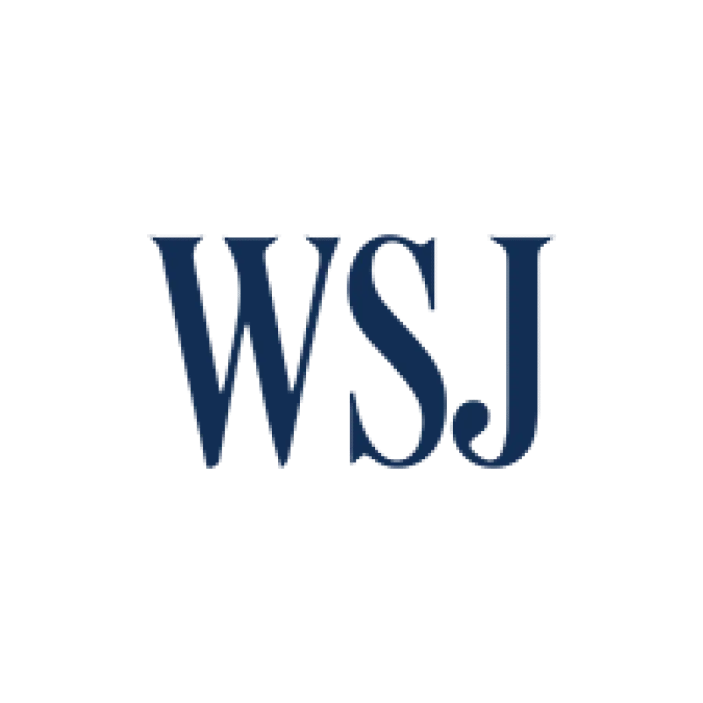 WSJ Logo in Blue Text