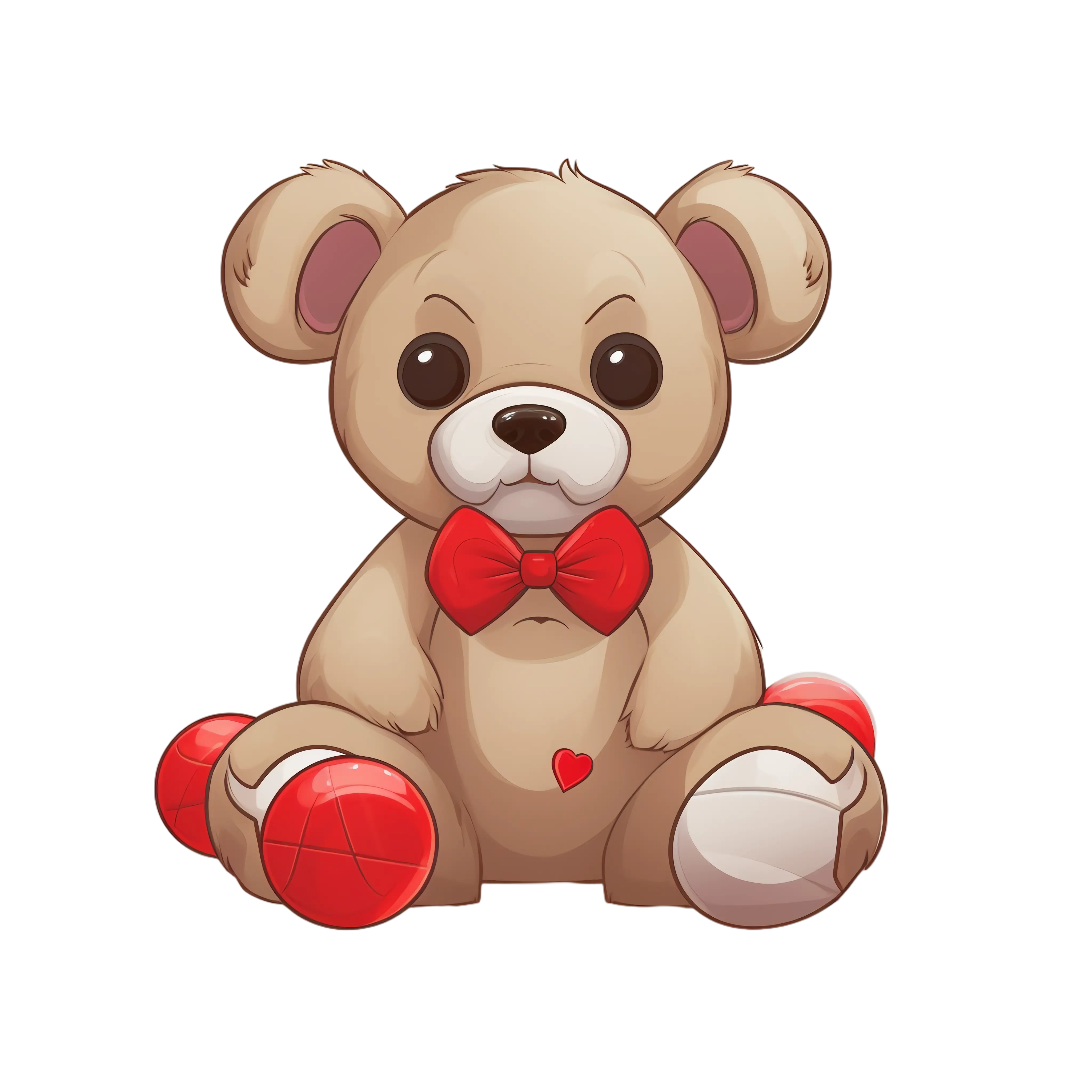 Teddy Bear with Red Bow Tie