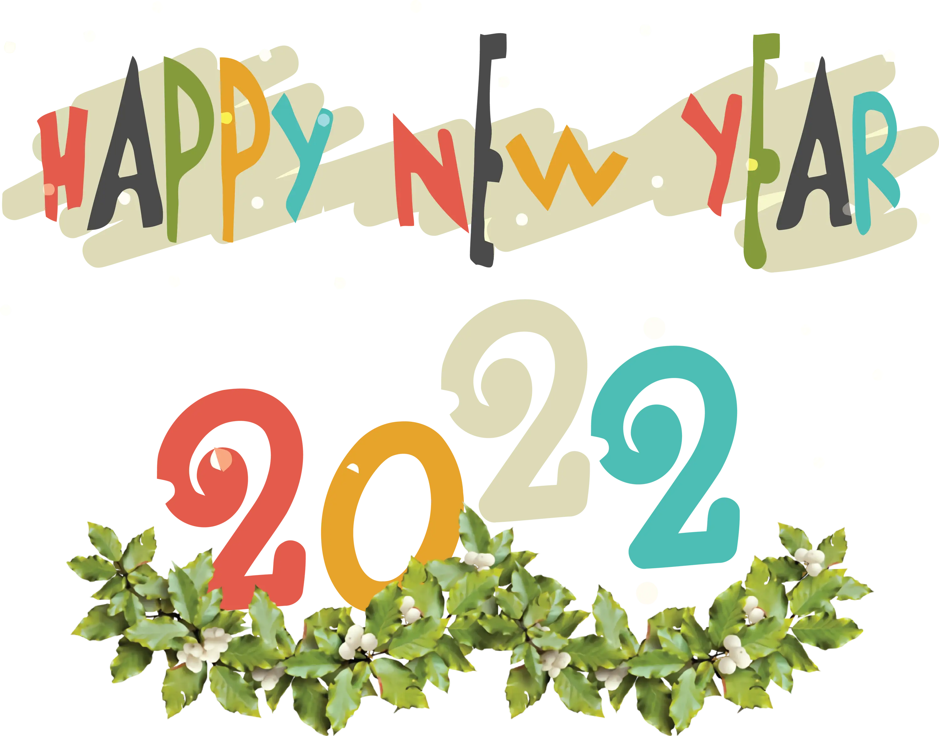 Happy New Year 2022 Festive Greeting Design