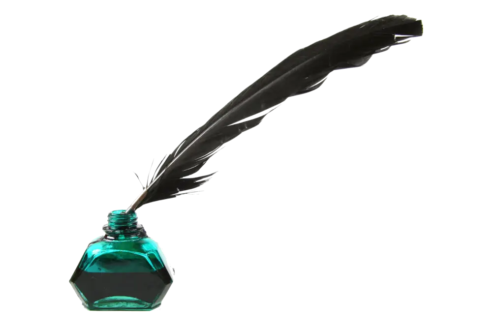 Ink Bottle with Quill