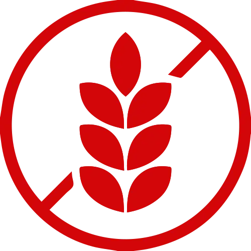 Gluten-Free Symbol in Red
