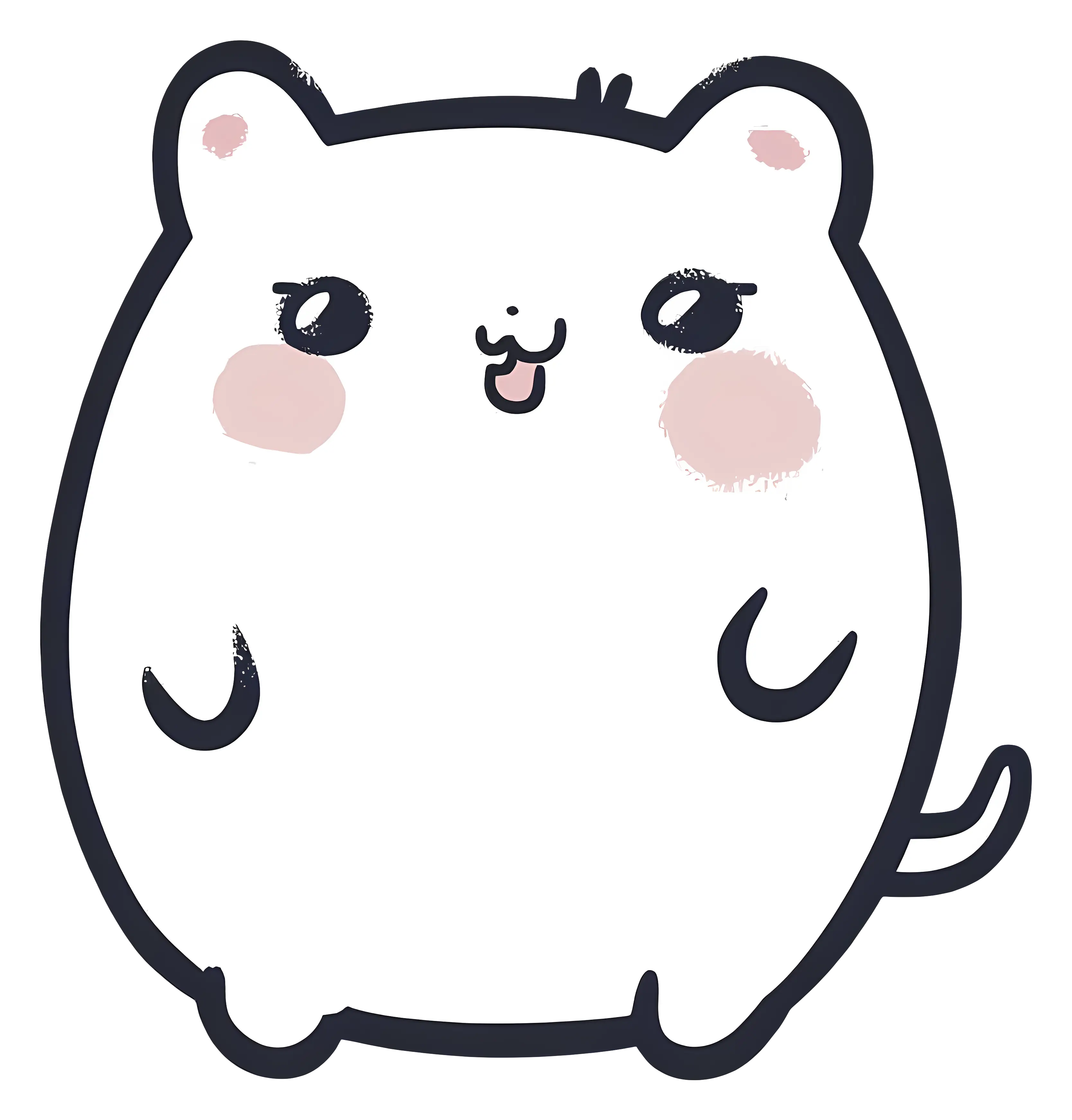 Cute Cartoon Hamster Illustration