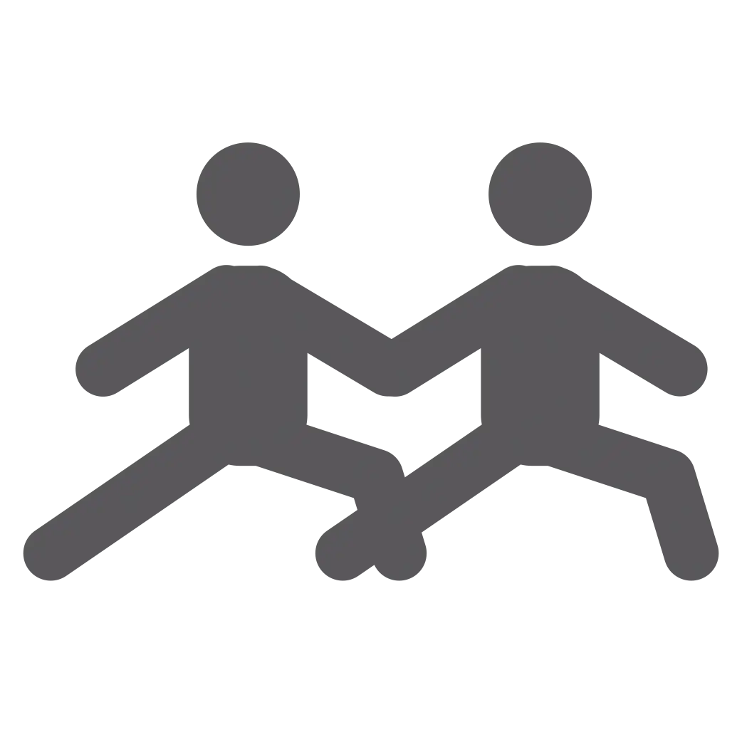 Silhouette of Two People
