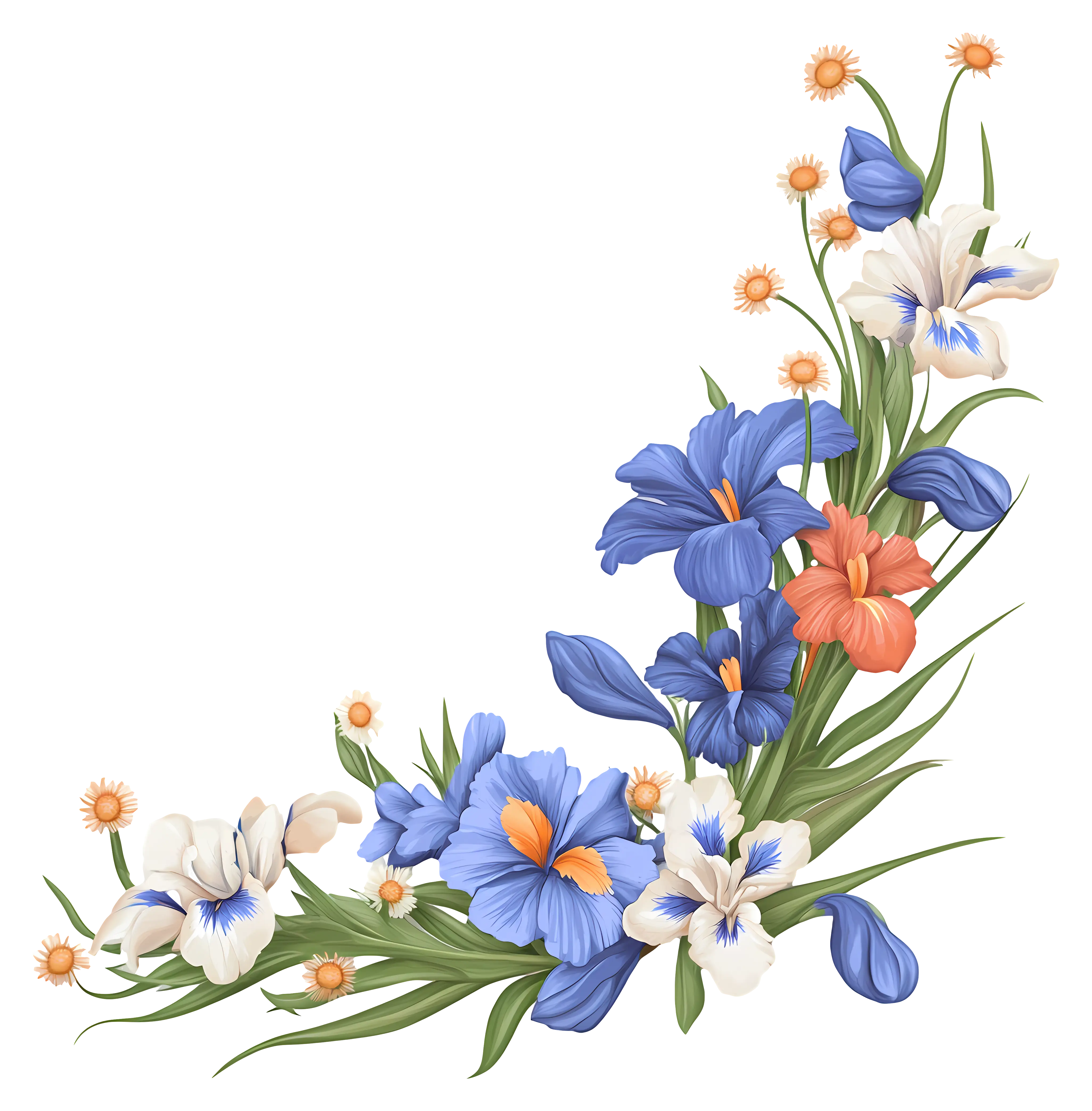 Beautiful Floral Corner Design