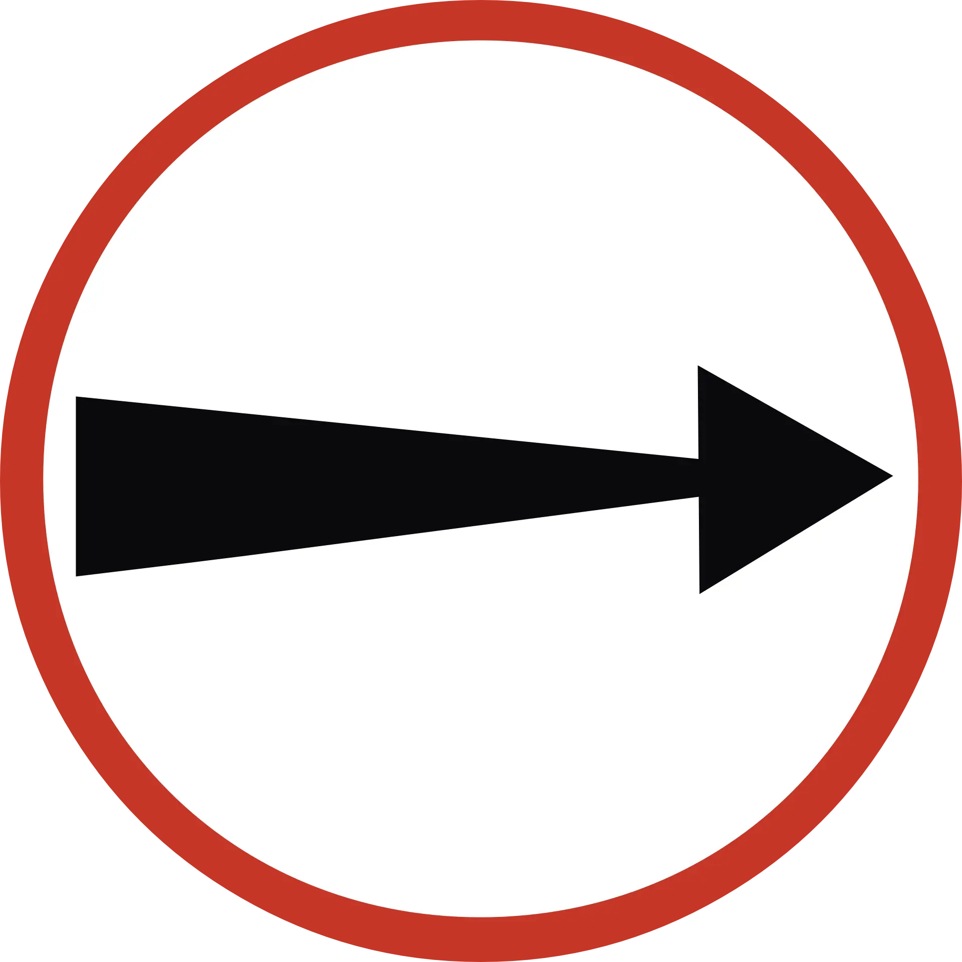 Right Directional Arrow Traffic Sign