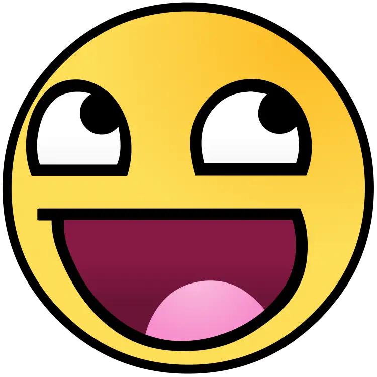 Excited Face Emoji Cartoon Art