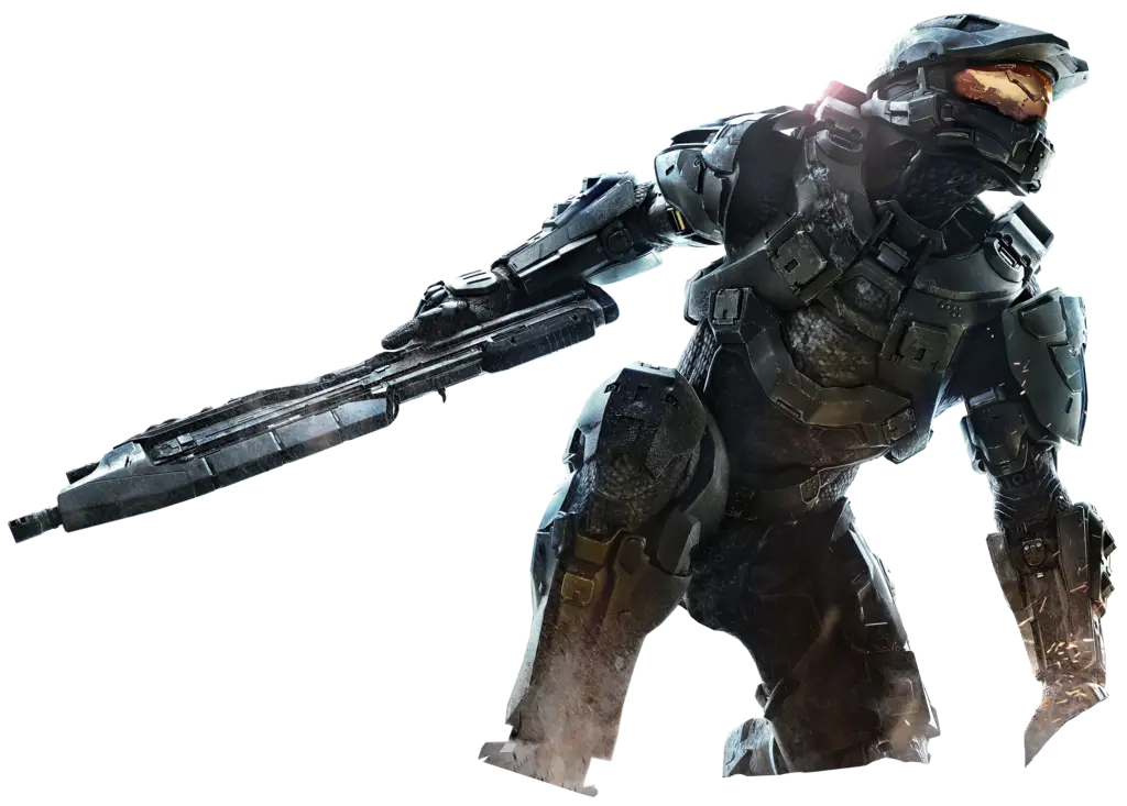 Armored Futuristic Character in Sci-Fi Setting