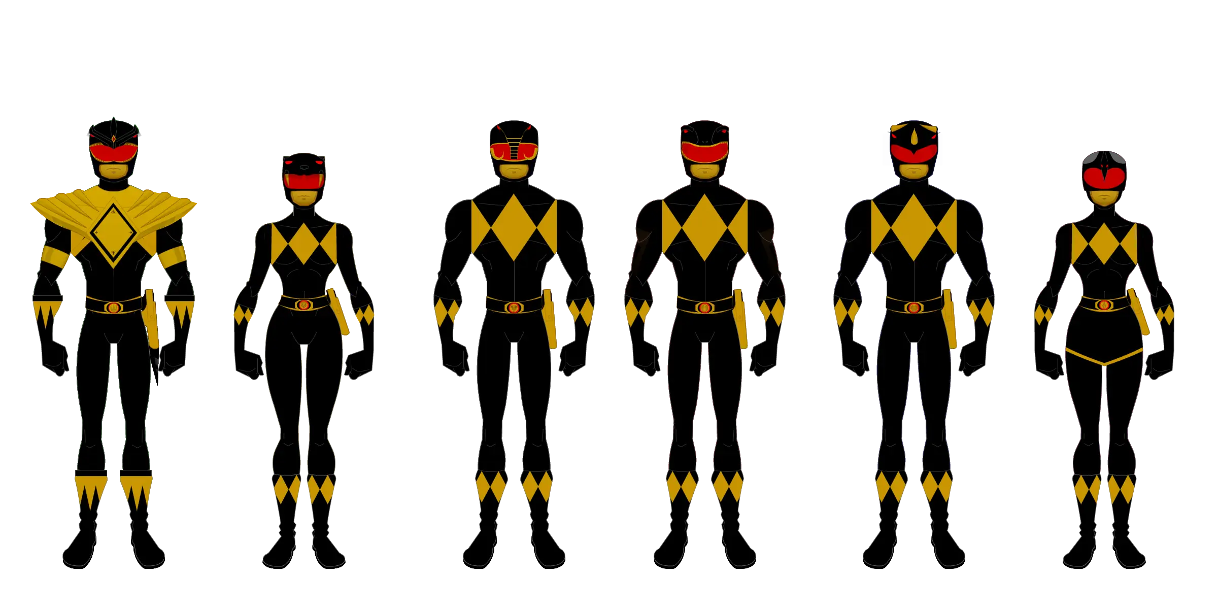 Group of Superhero Characters