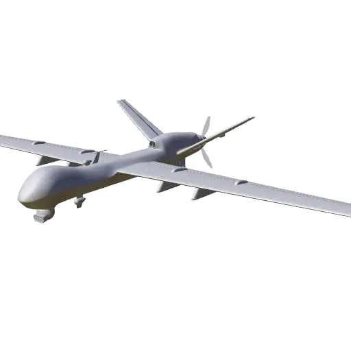 Advanced Gray Drone Aircraft