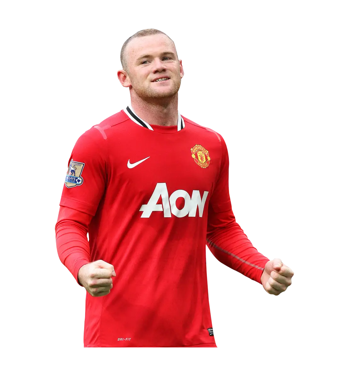 Soccer Player in Red Jersey