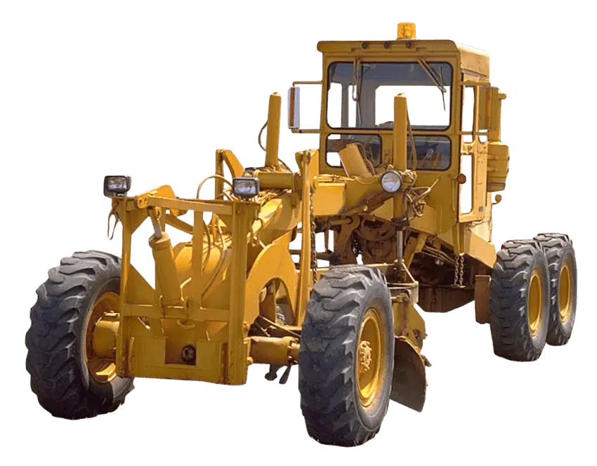 Yellow Construction Grader Equipment