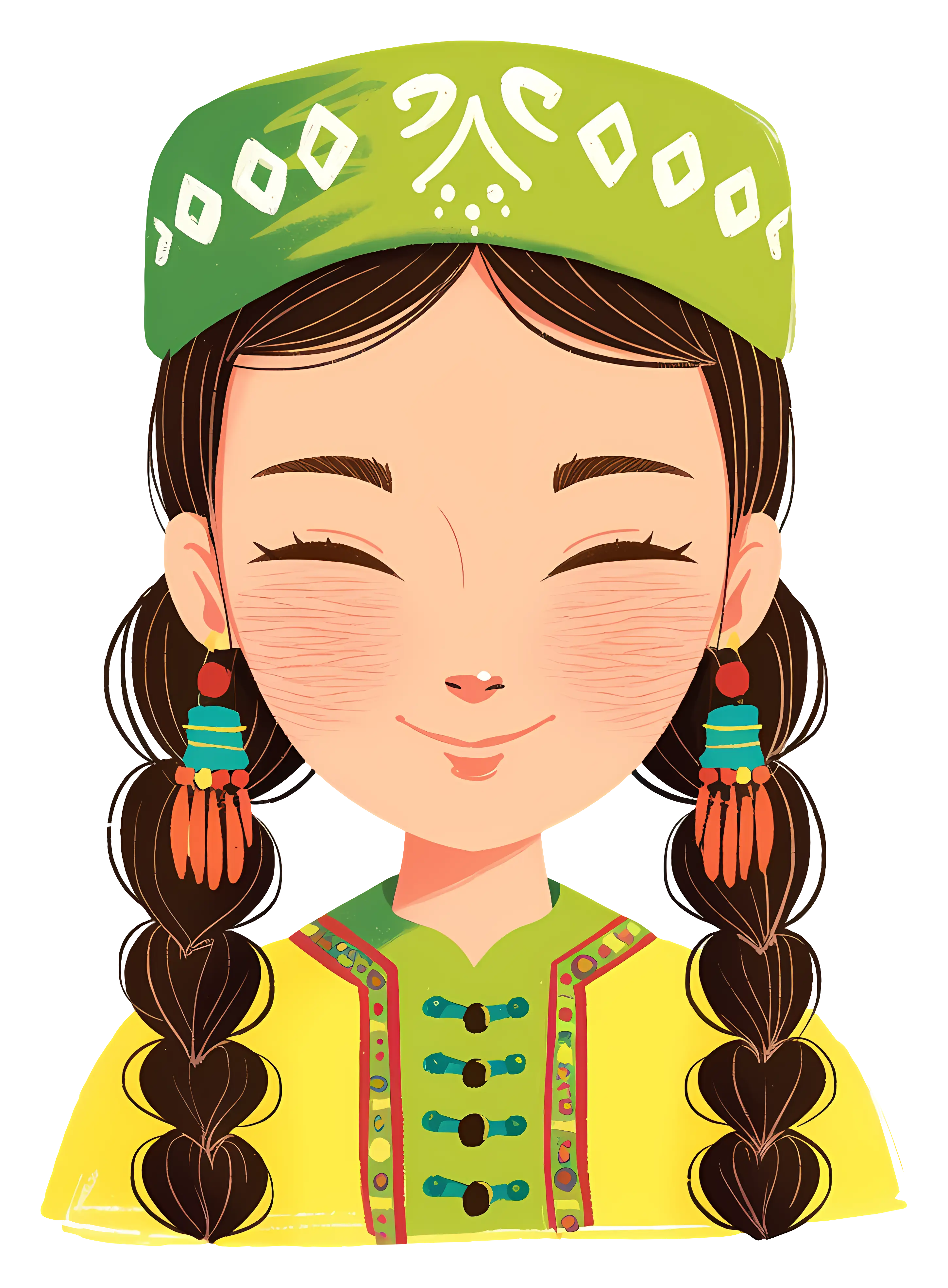 Girl in Traditional Attire