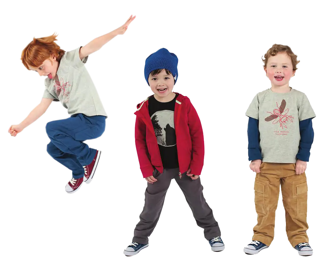 Children in Casual Clothing