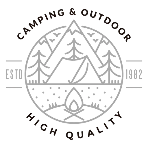 Camping and Outdoor High Quality Badge