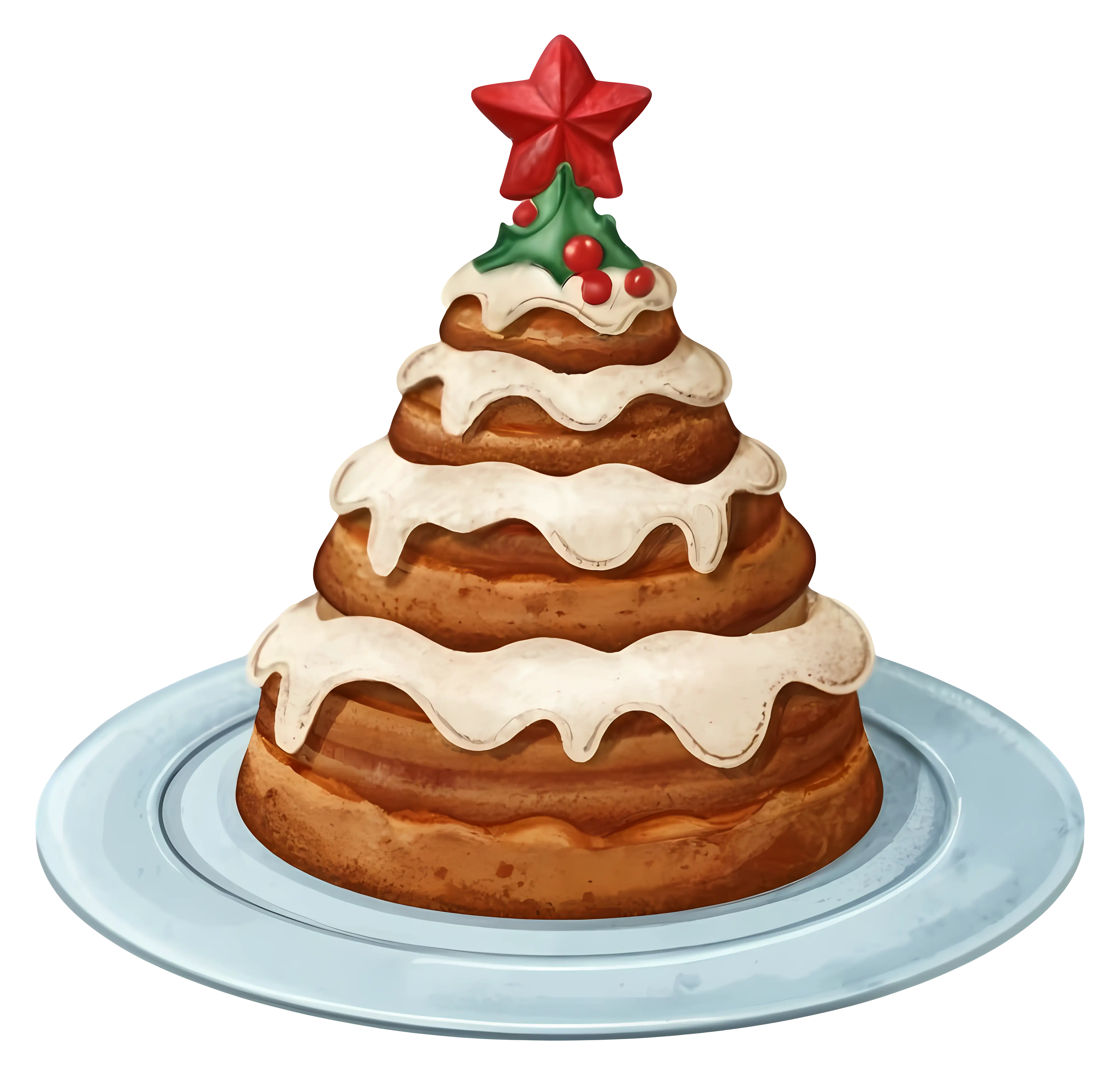 Christmas Tree Shaped Cake